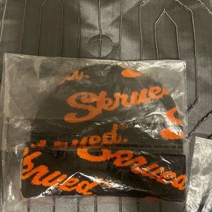 Skrewed Black and Orange Beanie